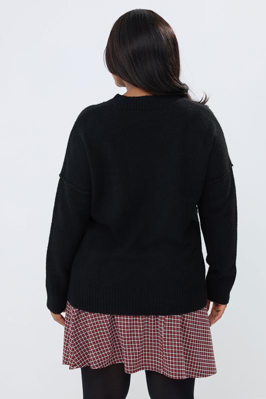 YOURS Plus Size Red Check Mini Skirt | Yours Clothing 2