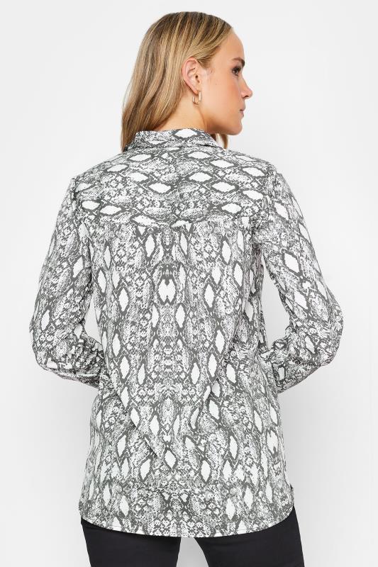 LTS Tall Grey Snake Print Shirt | Long Tall Sally  3