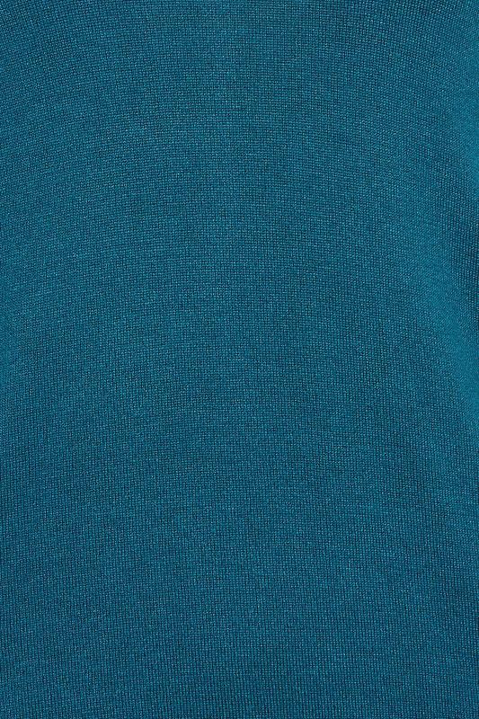 M&Co Teal Blue Long Sleeve V-Neck Jumper | M&Co 5