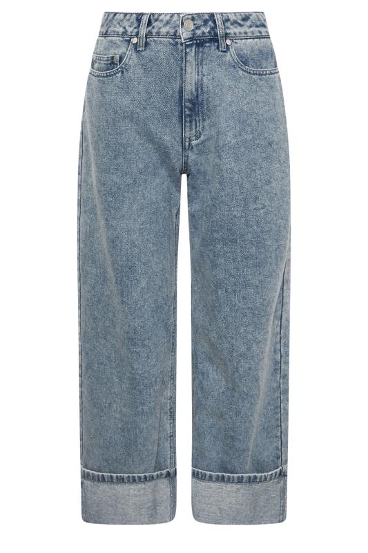 PixieGirl Petite Women's Blue Wash Denim Turn Up Jeans | PixieGirl 5