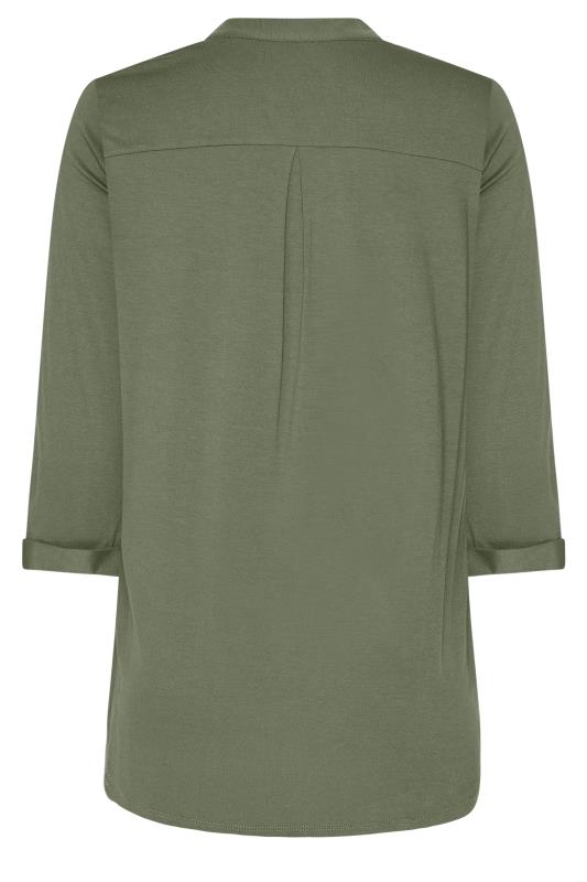 M&Co Green Placket Jersey Shirt | M&Co 7
