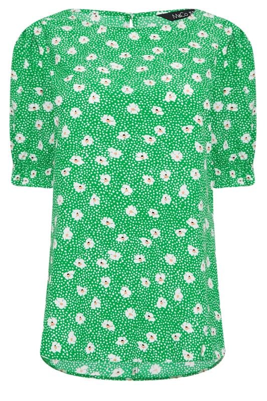 M&Co Green Daisy Print Blouse | M&Co 6