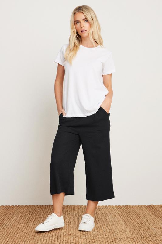 Cropped Multi Belt Loop Trousers