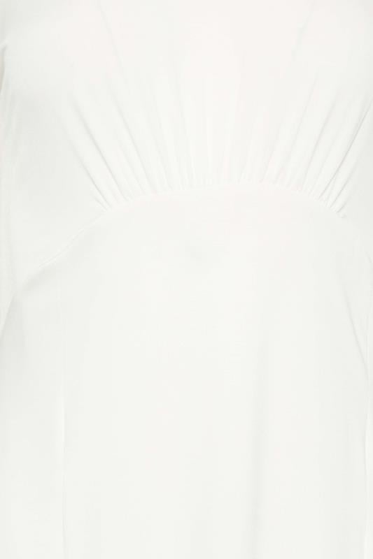 M&Co White Angel Sleeve Split Hem Midi Dress | M&Co 5