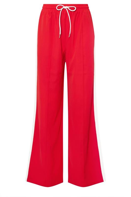 LTS Tall Red Side Stripe Wide Leg Trousers | Long Tall Sally 6