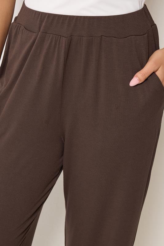 M&Co Petite Chocolate Brown Hareem Trousers | M&Co 4