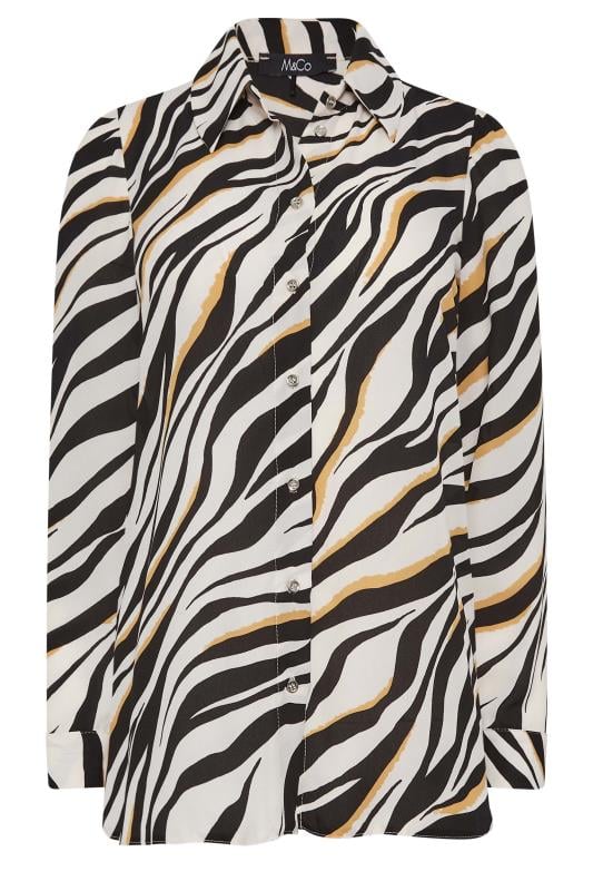 M&Co White Zebra Print Tunic Shirt | M&Co  6