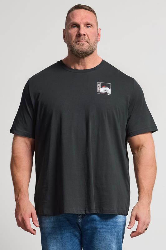  JACK & JONES Big & Tall Forest River Green Graphic T-Shirt