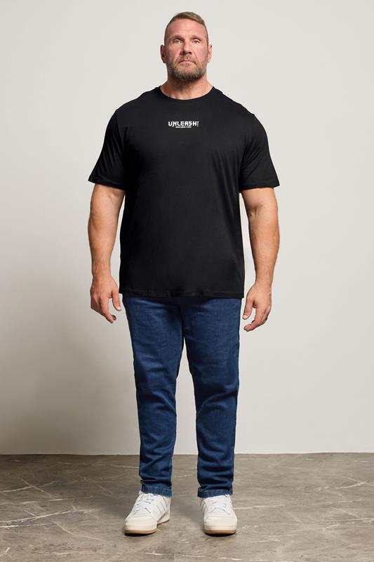 JACK & JONES Big & Tall Black Tiger Graphic T-Shirt | BadRhino 1