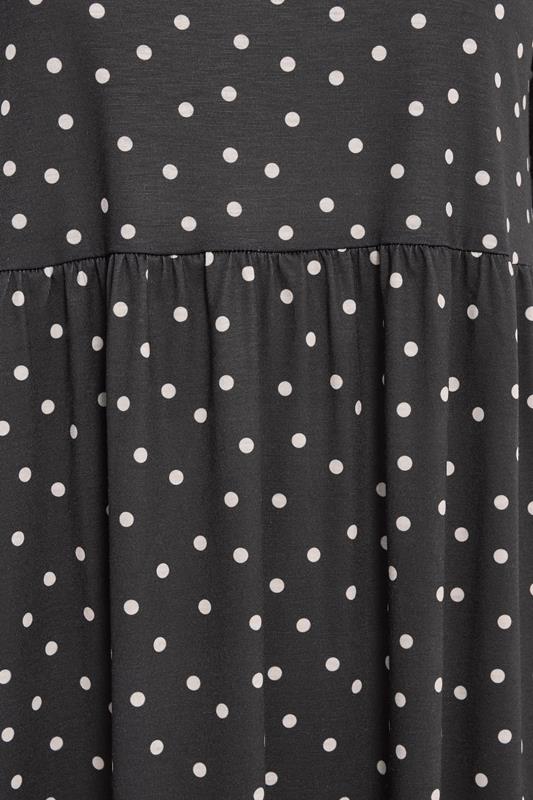LTS Tall Women's Black Polka Dot Midi Dress | Long Tall Sally 4