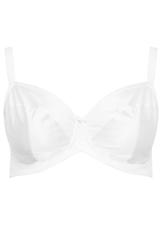 Plus Size White Smooth Classic Non-Padded Underwired Full Cup Bra | Yours Clothing 4