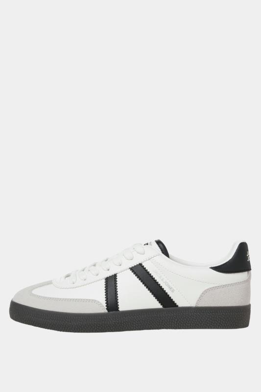 JACK & JONES Bright White PU Trainers | BadRhino 2