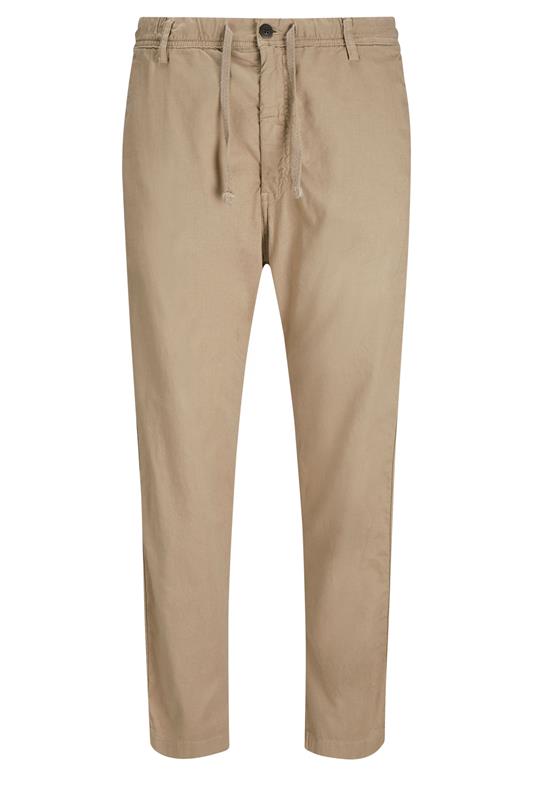 JACK & JONES Big & Tall Crockery Brown Relaxed Trouser | BadRhino 2