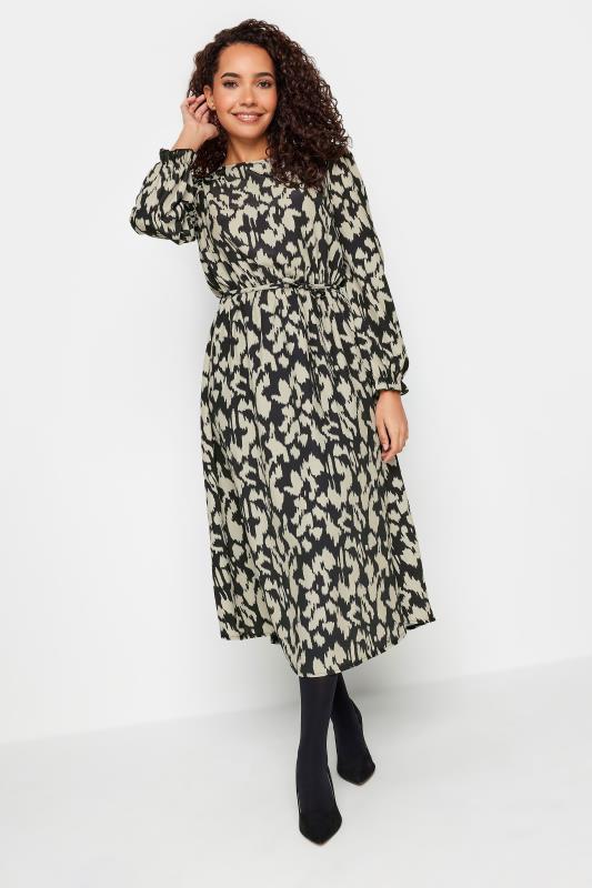 M&Co Green Abstract Print Smock Dress | M&Co 2