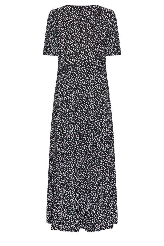 M&Co Women's Black Ditsy Floral Print Midi Dress | M&Co 7