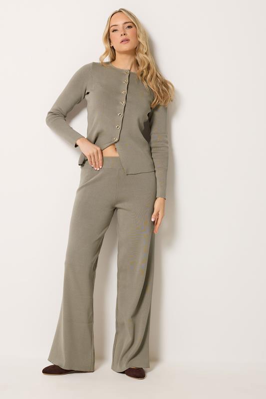 LTS Tall Women's Mocha Brown Button Cardigan | Long Tall Sally 1