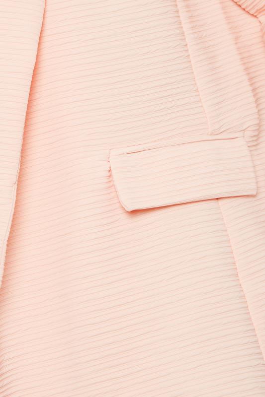 M&Co Pink Textured Blazer | M&Co 5