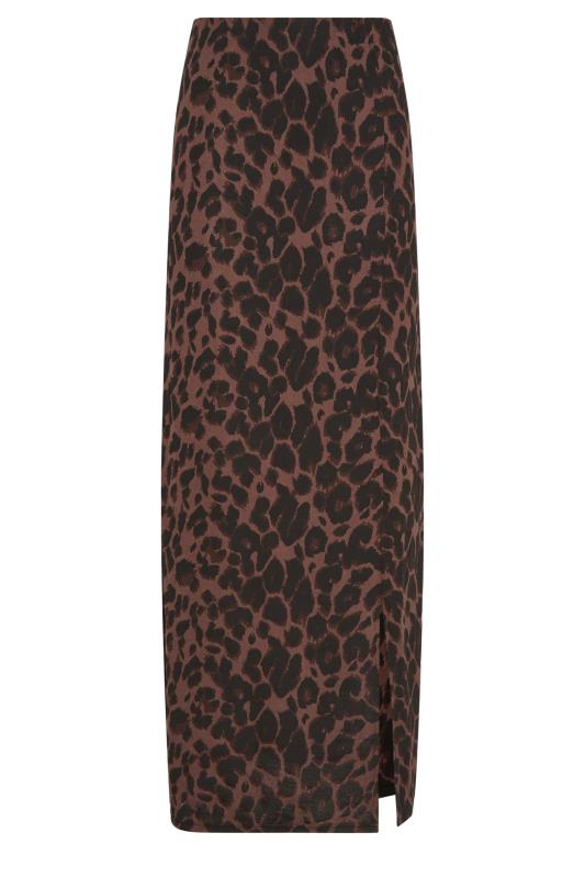 LTS Tall Brown Leopard Print Maxi Skirt | Long Tall Sally 6