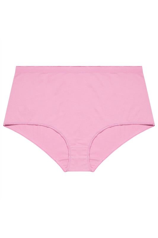 YOURSET 5 PACK Plus Size Pink & Navy Blue Floral Full Briefs | Yours Clothing 9