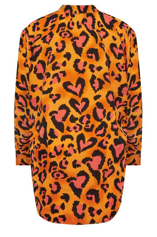 M&Co Orange Leopard Print Blouse | M&Co 7
