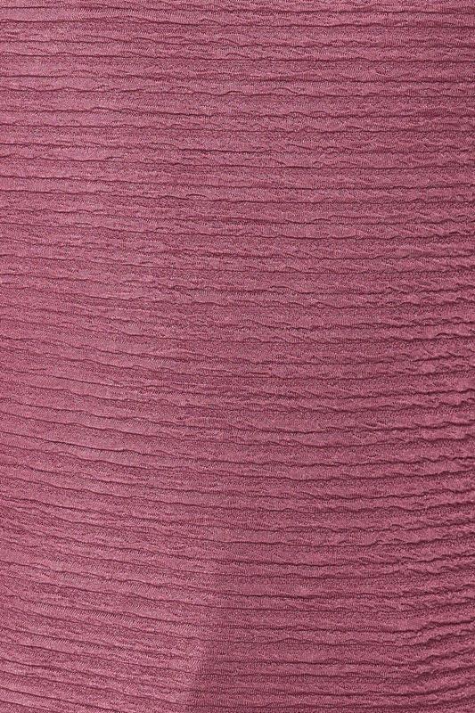 LTS Tall Blush Pink Textured Slash Neck Top | Long Tall Sally 4
