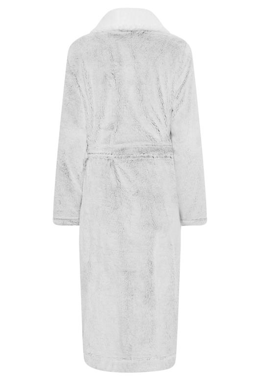 M&Co Grey Soft Touch Shawl Collar Dressing Gown | M&Co 9