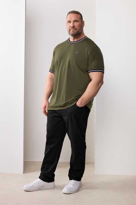 BadRhino Big & Tall Black Elasticated Waist Stretch Jeans