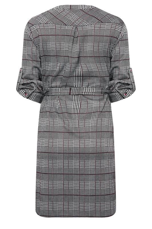 M&Co Grey Check Tie Waist Tunic Dress | M&Co 7
