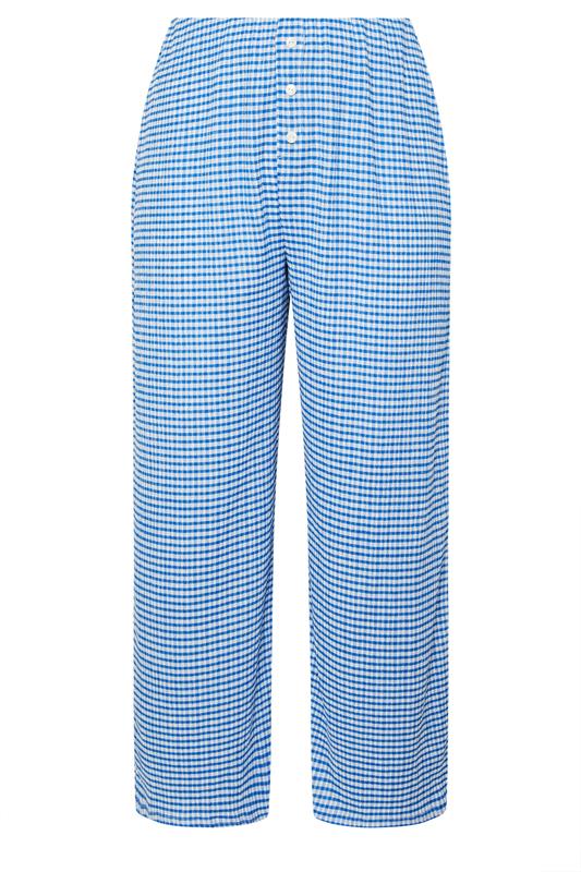 LIMITED COLLECTION Plus Size Gingham Button Front Trousers | Yours Clothing 5