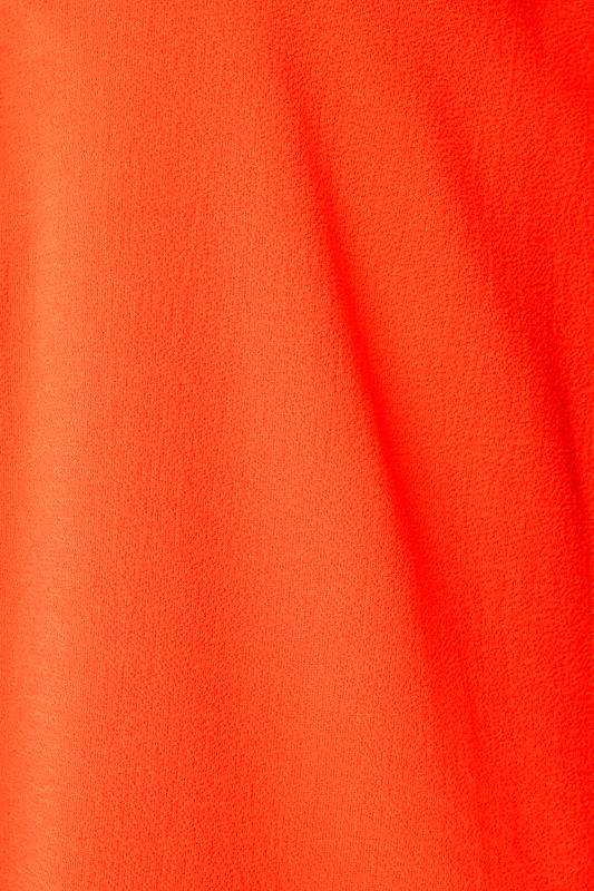 M&Co Bright Orange Statement Button Tab Sleeve Blouse | M&Co 5