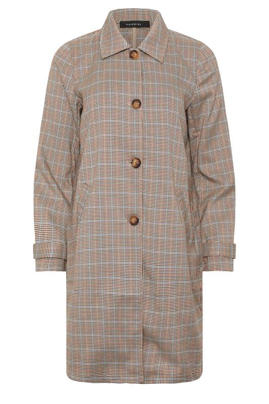 PixieGirl Petite Women's Grey Check Car Coat | PixieGirl 6