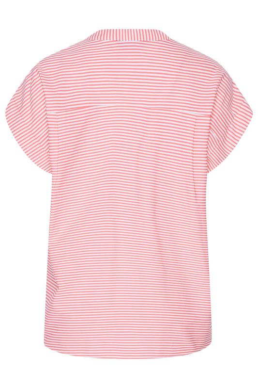 M&Co Pink Stripe Print Shirt | M&Co 7