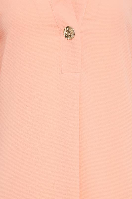 M&Co Pink Statement Button Tab Sleeve Shirt | M&Co 5