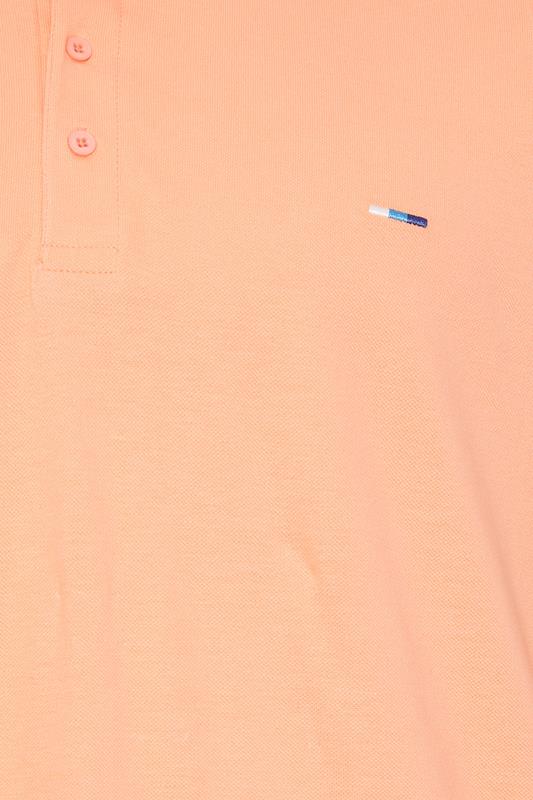 BadRhino Big & Tall 3 Pack Blue & Orange Tipped Polo Shirts | BadRhino 10