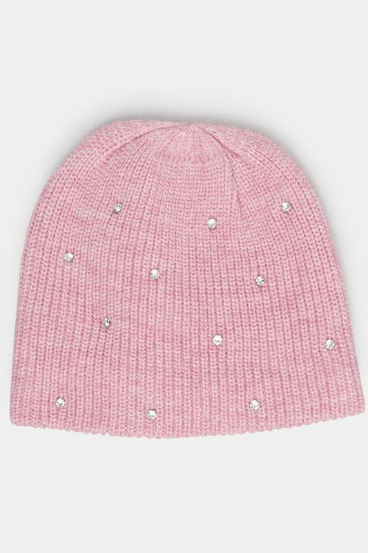  Yours Pink Diamante Beanie