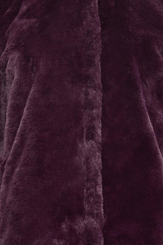 M&Co Berry Red Faux Fur Coat | M&Co 6
