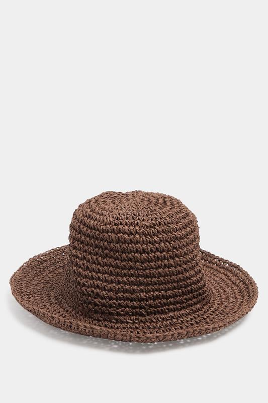Chocolate Brown Woven Bucket Hat