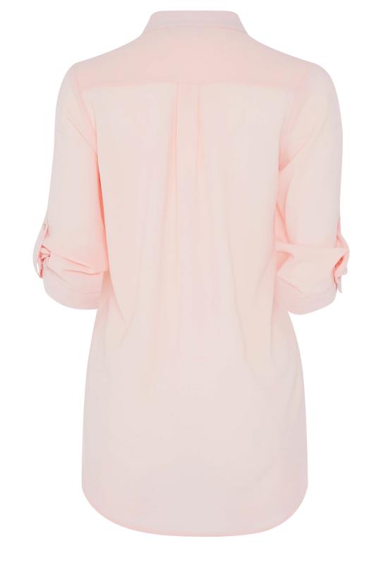 M&Co Light Pink Tab Sleeve Blouse | M&Co 7