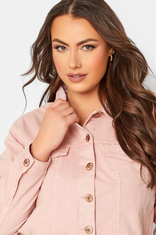 YOURS Plus Size Pink Denim Jacket | Yours Clothing 4