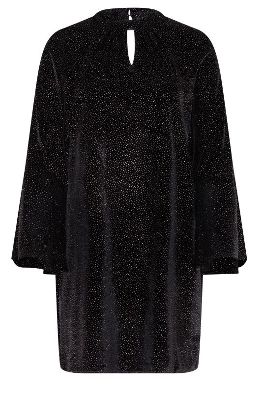 M&Co Black Sequin Keyhole Mini Dress | M&Co 6