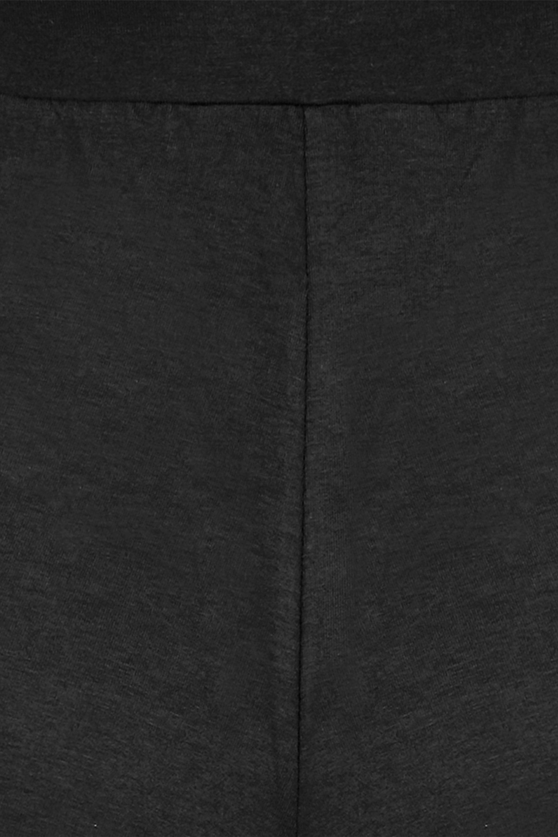 YOURS Plus Size Black Jersey Pull On Shorts | Yours Clothing 5