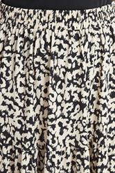 YOURS Plus Size Black Abstract Textured Tiered Skirt | Yours Clothing 4