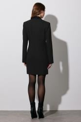 STAR Black Tuxedo Button Detail Dress | StarByJM 5