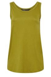 YOURS 3 PACK Plus Size Grey & Green Core Vest Tops | Yours Clothing 8