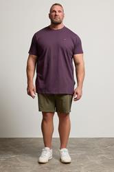 BadRhino Big & Tall Dark Purple Extra Long Core T-Shirt | BadRhino 1