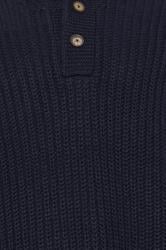 BadRhino Big & Tall Navy Blue Shawl Jumper | BadRhino 2