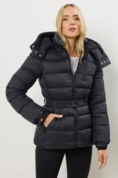 LTS Tall Black Padded Ski Coat | Long Tall Sally 3