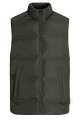 JACK & JONES Big & Tall Rosin Green Collared Puffer Bodywarmer