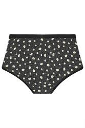 YOURSET 5 PACK Plus Size Black & Yellow Daisy Full Briefs | Yours Clothing 8