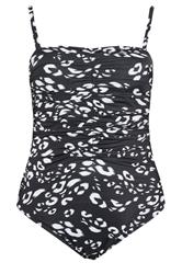 YOURS Plus Size Black Leopard Print Premium Underwired Swimsuit | Yours Clothing 9